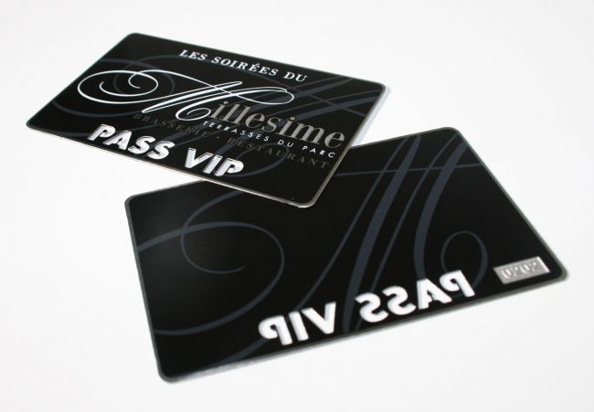 MILLESIME restaurant, Pass VIP , verso avec Numérotation gravée - Vitrolles